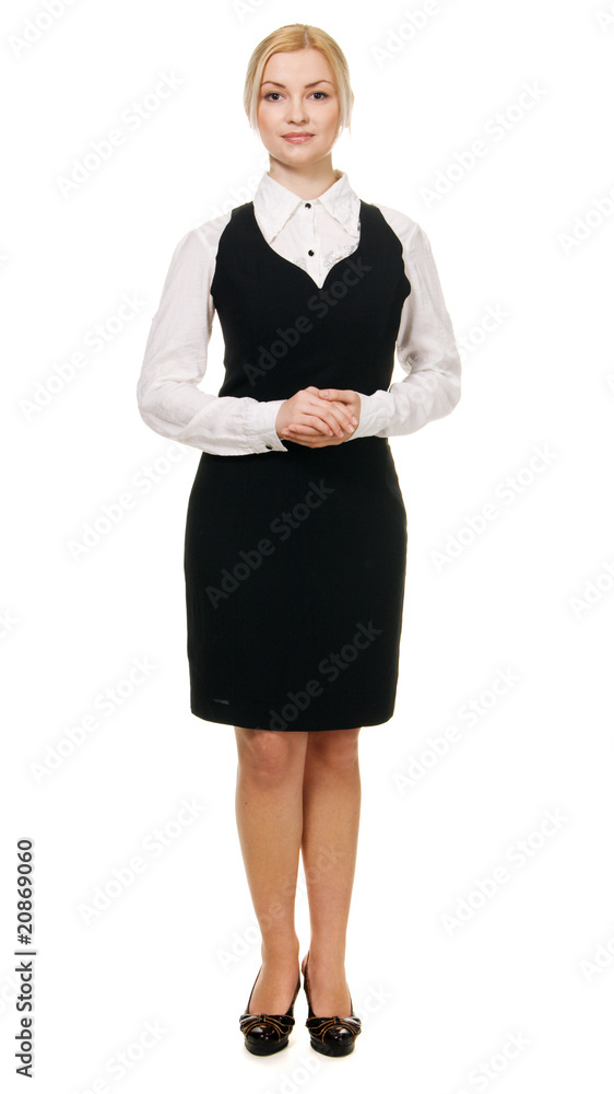 Young businesswoman full length portrait Young businesswoman full length portrait