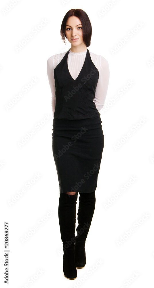 Young businesswoman full length portrait Young businesswoman full length portrait