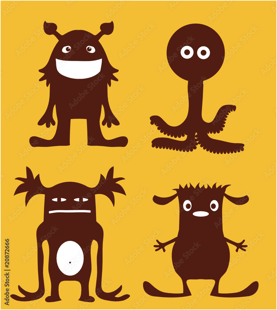Obraz premium monster characters