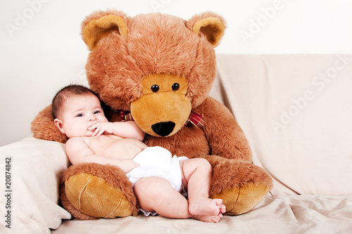 Baby with bear