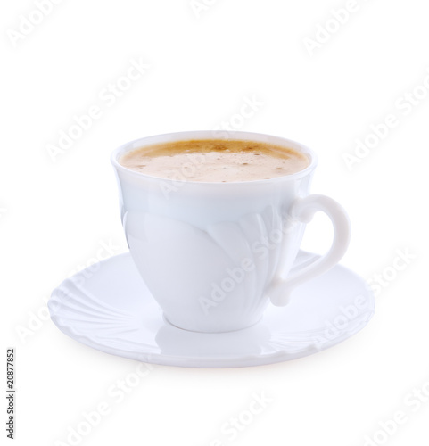 cup of capuchino isolated