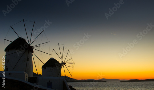 Windmils of Mykonos Island, Greece
