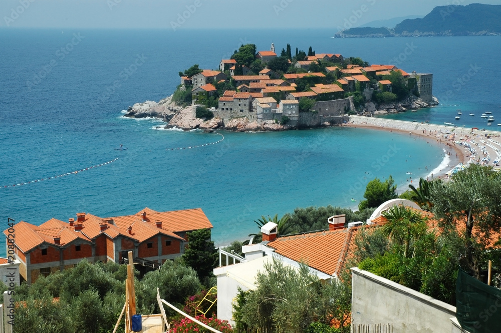 Sveti Stefan peninsule, Montenegro coastline