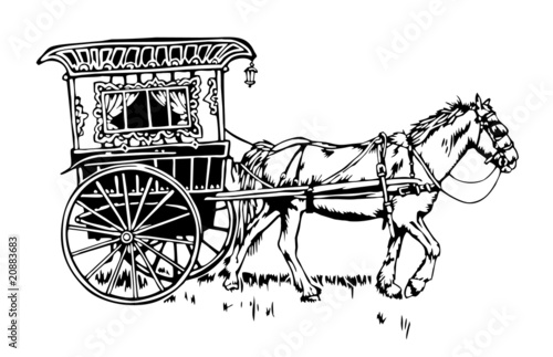 Gypsy or Romani wagon- vardo