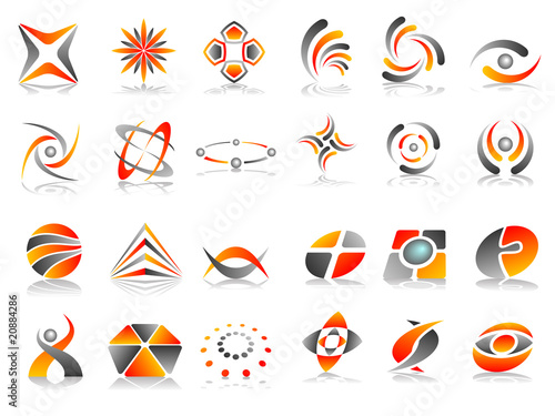 Vector Abstract Logo Icon Design Set