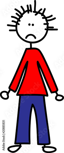 Trauriger Junge