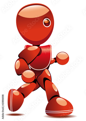 Robot marchant vite