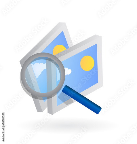 search photos 3d web icon vector