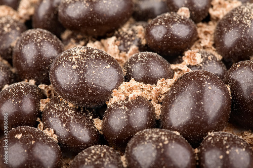 Chocolate balls with crumbs