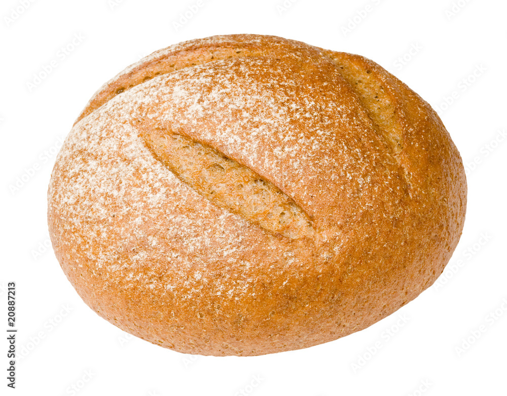 Loaf of bread on a white background Loaf of bread on a white background