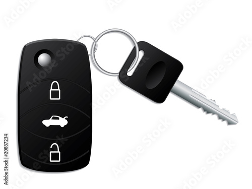 Car key with remote
