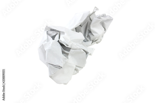 screwed up paper