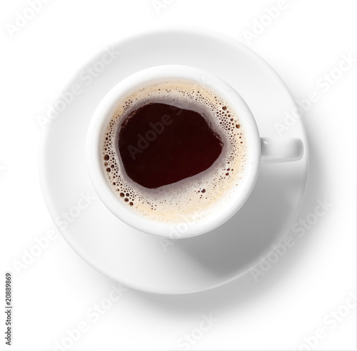 Black coffee cup