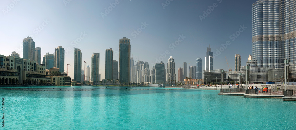 Naklejka premium Panoramę Dubaju