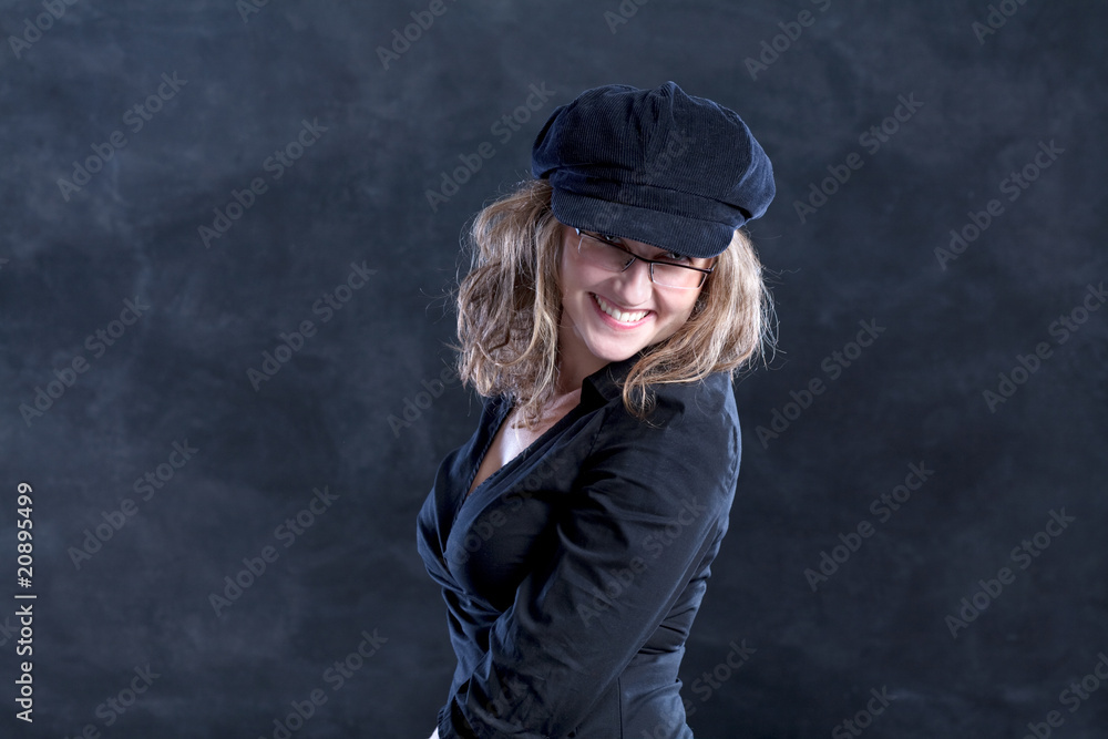 smiling young woman smiling young woman
