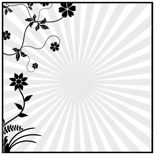 Blüten mit Hintergrund