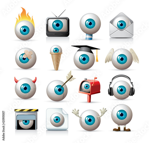 eyes icon set