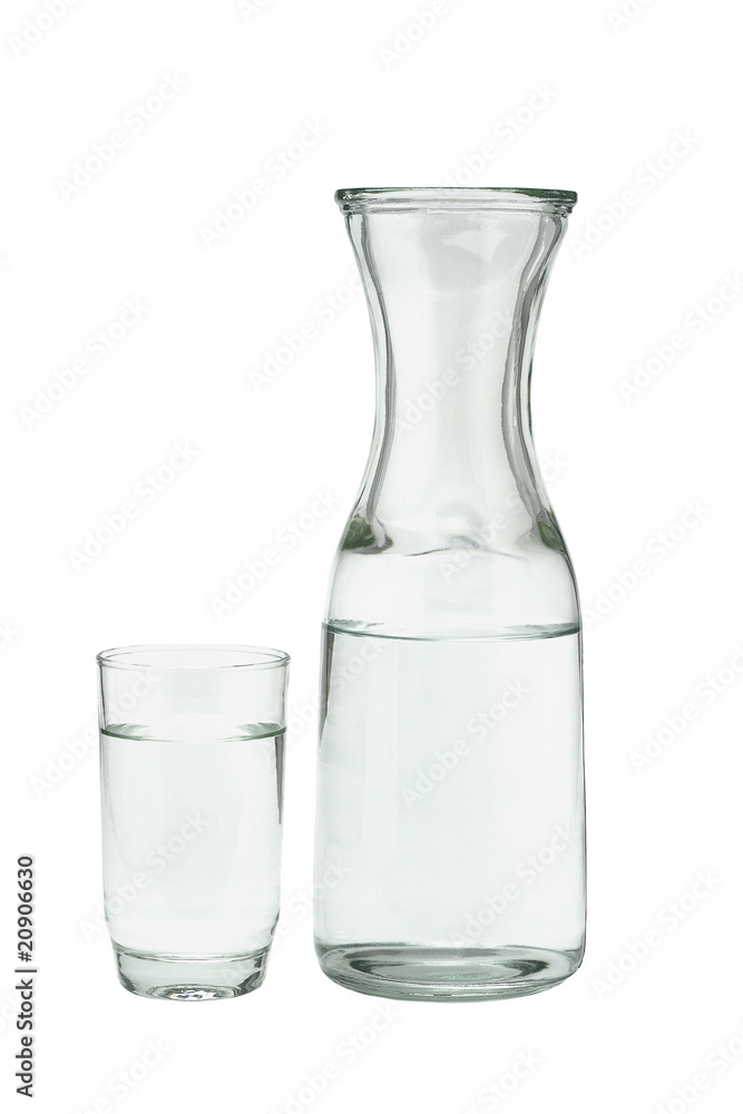 Glass of water and pitcher Glass of water and pitcher