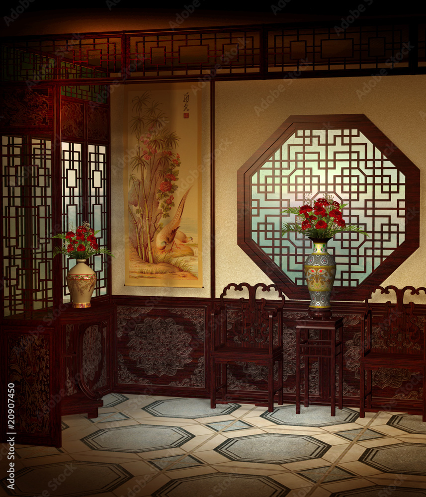 Orientalny pokój 1 - obrazy, fototapety, plakaty 
