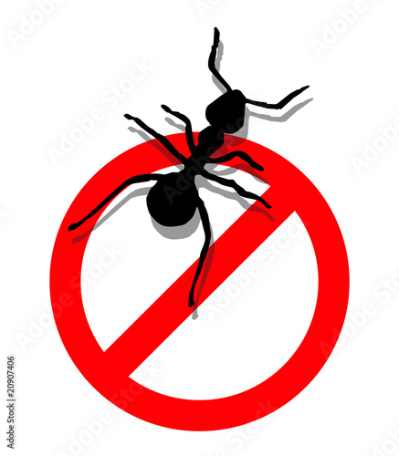 Forbidden to enter ants