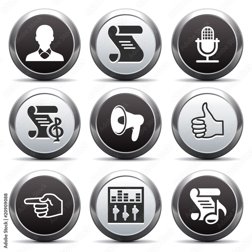 Metal button with icon 31 Metal button with icon 31