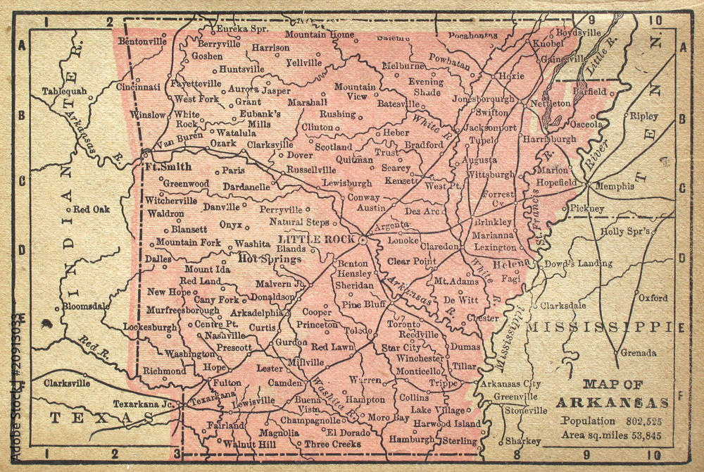 Arkansas Map Arkansas Map