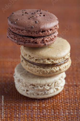 Obraz na płótnie assortiment de macarons w salonie