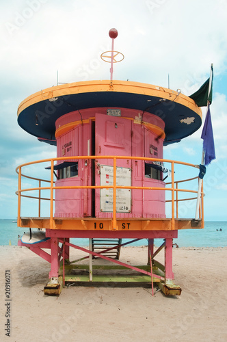 lifeguard tower  in miami © nito