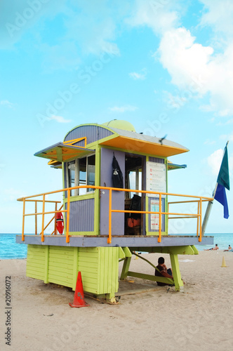 lifeguard tower  in miami © nito