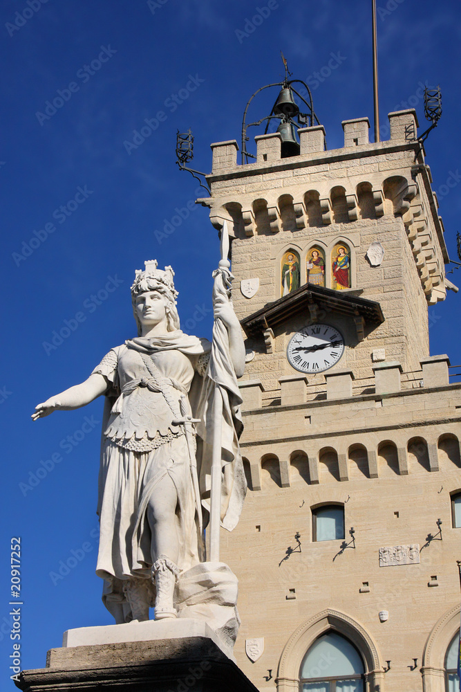 Statue in Republic San Marino