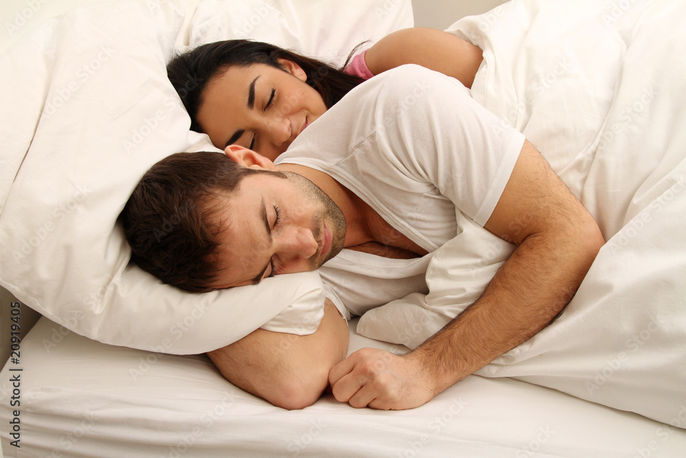 Fototapeta premium Paar schlafend