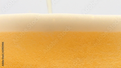 Cool fresh beer bubbles