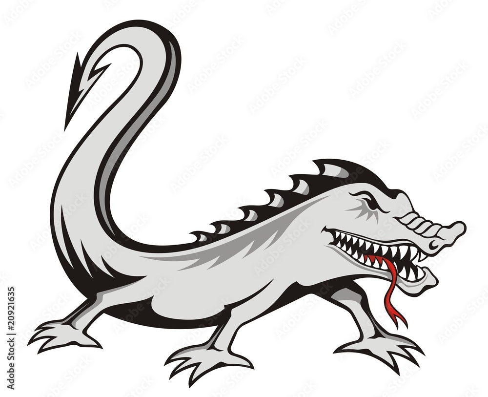 Fototapeta premium Lizard tattoo