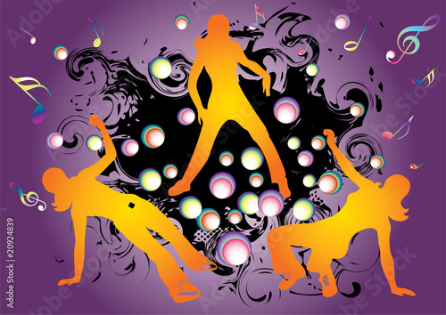 hip hop silhouettes.