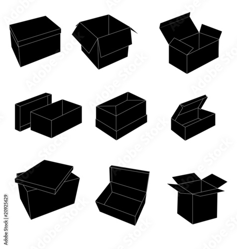 Black and white boxes