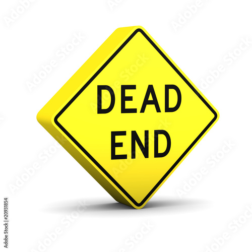 Картината върху платно Dead end sign