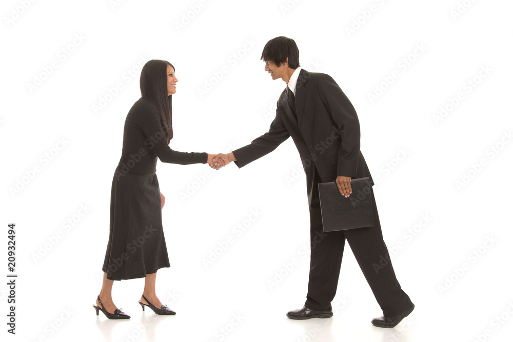 Young Business People Shaking Hands