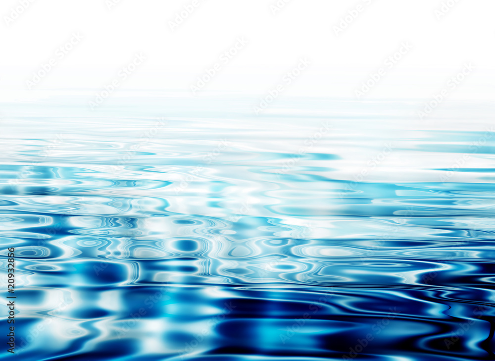 crystal clear water ripples - obrazy, fototapety, plakaty 
