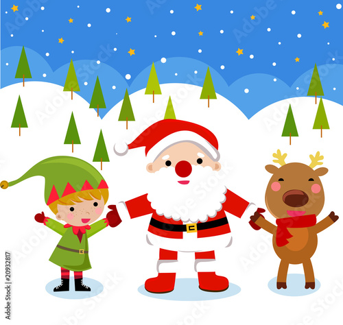 Santa rudolph elf