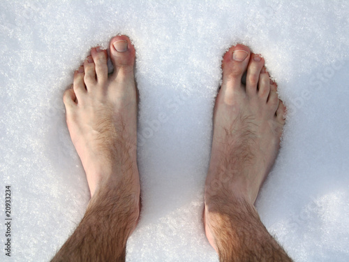 feet in snow