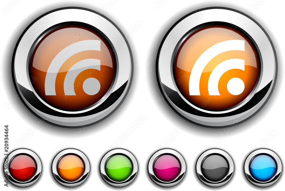 Rss button. Rss button.