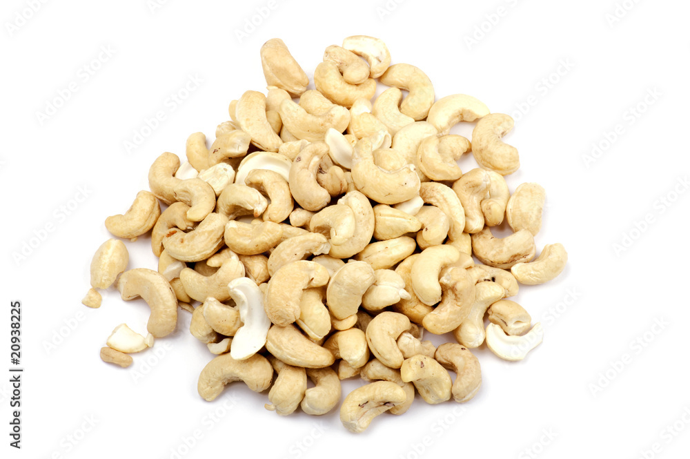 Nut on white Nut on white