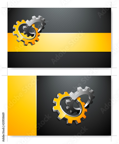 Business card template. Place your own text and print !