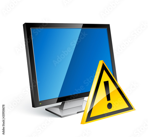 écran ordinateur attention