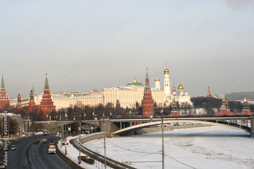 Moscow Kremlin in winter