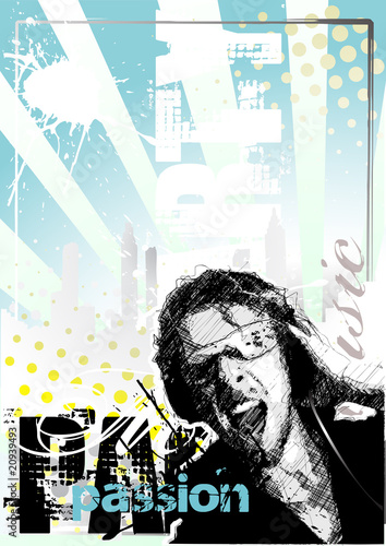 dj poster background