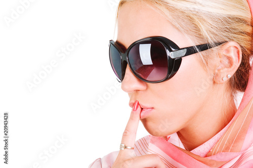 Beautiful sensuality girl in sunglasses
