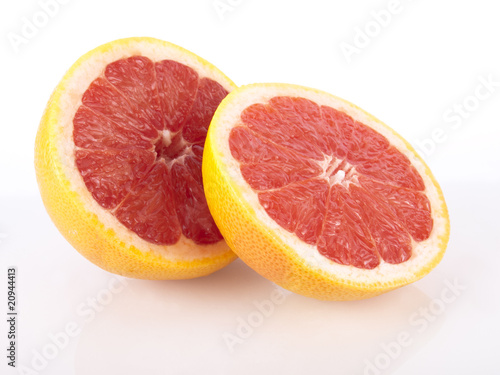 fresh juicy red grapefruit