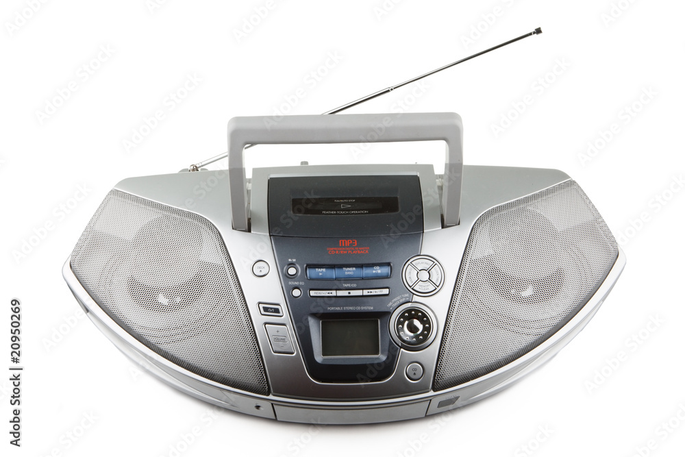 CD and cassette player CD and cassette player