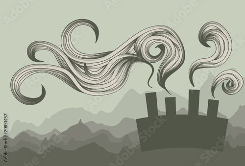 Abstract pollution smog background